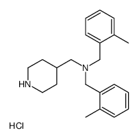 Bis-(2-Methyl-benzyl)-piperidin-4-ylmethyl-amine hydrochloride结构式