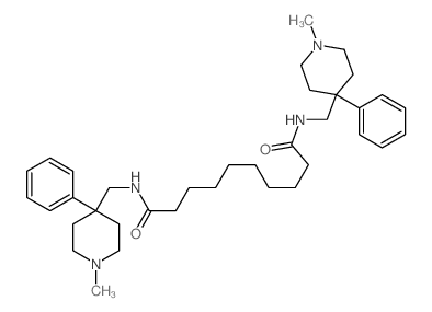 Decanediamide,N1,N10-bis[(1-methyl-4-phenyl-4-piperidinyl)methyl]-结构式