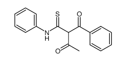 benzoyl a-phenyl thiocarbamoyl acetone Structure