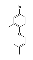 4-bromo-2-methyl-1-[(3-methylbut-2-en-1-yl)oxy]benzene结构式
