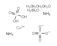 六水合硫酸铜(II)铵结构式