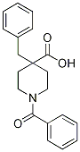 1-Benzoyl-4-benzylpiperidine-4-carboxylic acid Structure