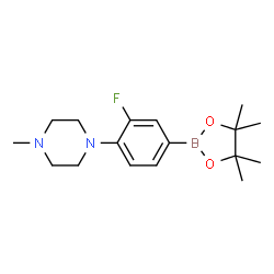 3-Fluoro-4-(4-methyl-1-piperazinyl)benzeneboronic acid pinacol ester structure