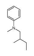 N-methyl-N-(2-methylbutyl)aniline Structure