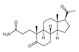 3-((3S,3aS,5aS,6R,9aS,9bS)-3-acetyl-3a,6-dimethyl-7-oxododecahydro-1H-cyclopenta[a]naphthalen-6-yl)propanamide结构式