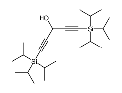 1,5-bis[tri(propan-2-yl)silyl]penta-1,4-diyn-3-ol结构式