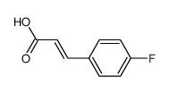 (E)-3-(4-氟苯基)丙烯酸结构式