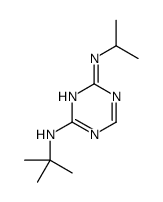 2-N-tert-butyl-4-N-propan-2-yl-1,3,5-triazine-2,4-diamine结构式