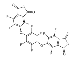 1,4-Bis(3,4-dicarboxytrifluorophenoxy)tetrafluorobenzene dianhydride结构式