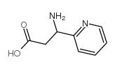 3-氨基-3-(吡啶-2-基)丙酸结构式