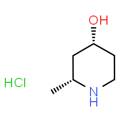 (2R,4R)-2-甲基哌啶-4-醇盐酸盐结构式