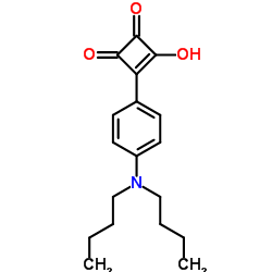 3-[4-(dibutylamino)phenyl]-4-hydroxycyclobut-3-ene-1,2-dione Structure