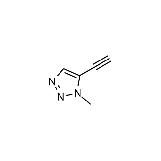 5-乙炔基-1-甲基-1H-1,2,3-三唑结构式