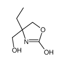 4-ethyl-4-(hydroxymethyl)-1,3-oxazolidin-2-one结构式