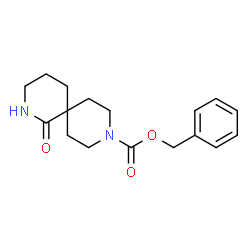 1-氧代-2,9-二氮杂螺[5.5]十一烷-9-羧酸苄酯结构式