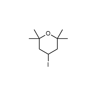 4-Iodo-2,2,6,6-tetramethyl-tetrahydropyran Structure