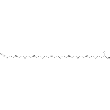 叠氮-十聚乙二醇-羧酸结构式