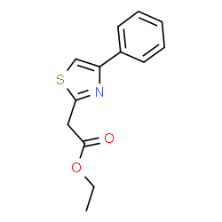 ethyl 2-(4-phenylthiazol-2-yl)acetate结构式
