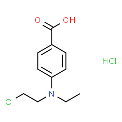 4-((2-CHLOROETHYL)(ETHYL)AMINO)BENZOIC ACID HYDROCHLORIDE结构式