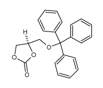 (R)-4-(triphenylmethoxy)methyl-1,3-dioxolan-2-one结构式