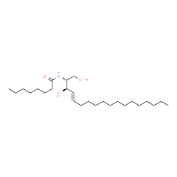 C8 D-threo Ceramide (d18:1/8:0) Structure