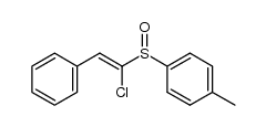 (Z)-1-chloro-2-phenyl-1-(p-tolylsulfinyl)ethene结构式