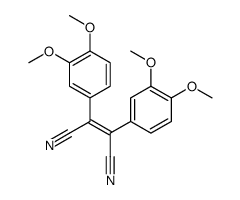 (Z)-2,3-bis(3,4-dimethoxyphenyl)but-2-enedinitrile结构式