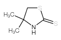 2-Thiazolidinethione,4,4-dimethyl- Structure