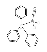Platinum, carbonyldichloro (triphenylphosphine)-, cis- Structure