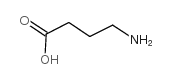 4(gamma)-氨基丁酸(氨酪酸)结构式