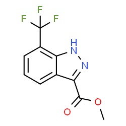 7-(三氟甲基)-1H-吲唑-3-羧酸甲酯结构式