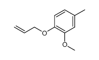 1-(allyloxy)-2-methoxy-4-methylbenzene结构式