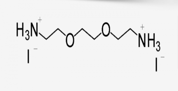 2,2′-(Ethylenedioxy)diethylammonium diiodide Structure
