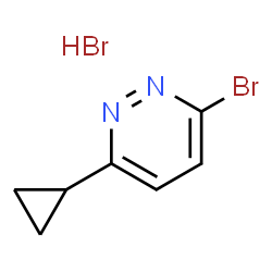 3-溴-6-环丙基哒嗪氢溴酸盐结构式
