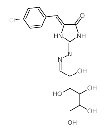 D-Glucose,(2E)-[(4Z)-4-[(4-chlorophenyl)methylene]-4,5-dihydro-5-oxo-1H-imidazol-2-yl]hydrazone,(1E)- (9CI)结构式