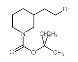 tert-butyl 3-(2-bromoethyl)piperidine-1-carboxylate Structure