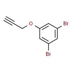 1,3-Dibromo-5-(prop-2-yn-1-yloxy)benzene结构式
