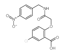 5-chloro-2-[(4-nitrophenyl)methylcarbamoylmethoxy]benzoic acid Structure