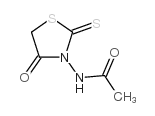 N-(4-氧代-2-硫氧代-噻唑啉-3-基)-乙酰胺结构式