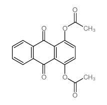 9,10-Anthracenedione,1,4-bis(acetyloxy)-结构式