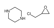 2-(chloromethyl)oxirane,piperazine Structure