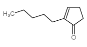 2-戊基-2-环戊烯-1-酮结构式