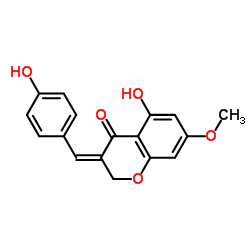 5-Hydroxy-3-(4-hydroxybenzylidene)-7-methoxy-4-chromane structure