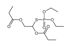 [(Diethoxyphosphinyl)thio]succinic acid diethyl ester结构式