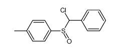 (chloro)(phenyl)methyl p-tolyl sulfoxide Structure