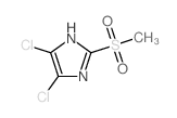 4,5-dichloro-2-methylsulfonyl-1H-imidazole结构式