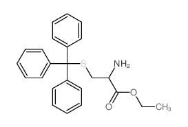 L-Cysteine,S-(triphenylmethyl)-, ethyl ester, hydrochloride (1:1) Structure