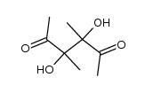 3,4-dihydroxy-3,4-dimethyl-hexane-2,5-dione结构式
