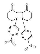 1,8-Biphenylenedione,decahydro-4a,4b-bis(4-nitrophenyl)-结构式
