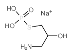 2-Propanol,1-amino-3-(phosphonothio)-, monosodium salt (9CI) Structure